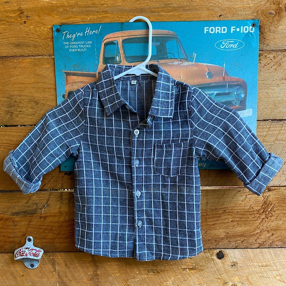 Grey Button-up